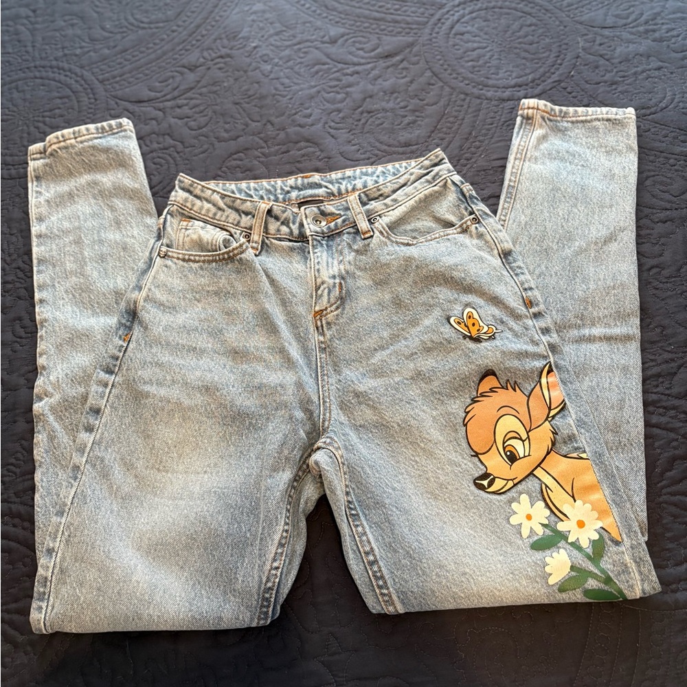 Disney Bambi and Thumper Floral print jeans